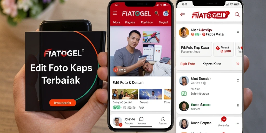 Tampilan antarmuka FIATOGEL saat mengedit foto kertas kaca.