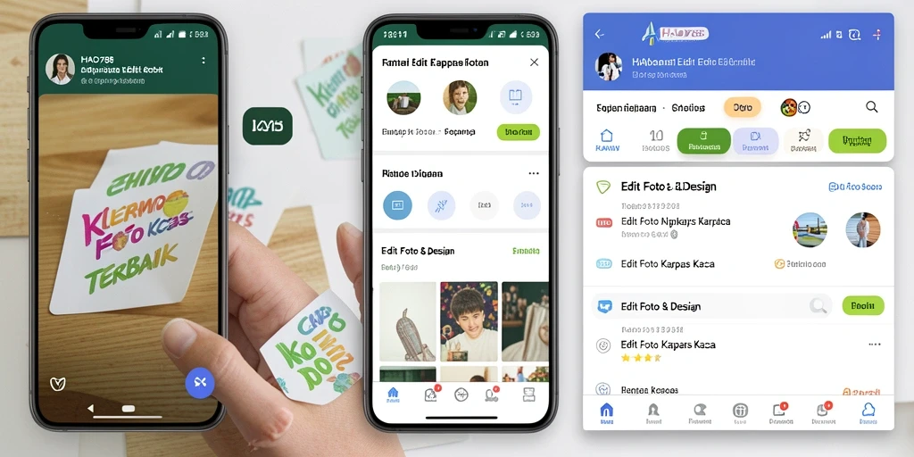 Tampilan utama HAO788 dengan fitur Edit Foto Kertas Kaca.