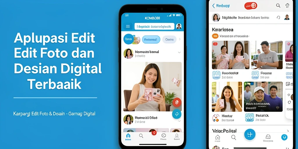 Tampilan antarmuka KOMBO88 yang modern dan intuitif untuk editing gambar.