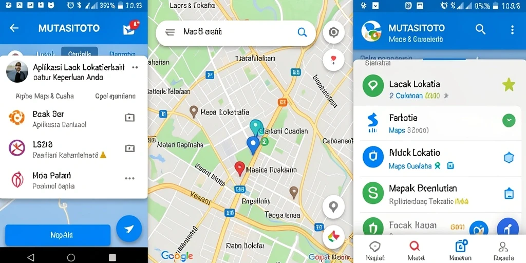 Tampilan utama aplikasi Lacak Lokasi MUTASITOTO yang intuitif