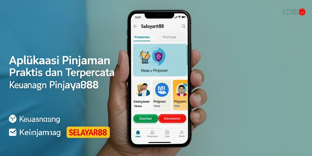Antarmuka aplikasi SELAYAR88 yang memudahkan pengajuan pinjaman.