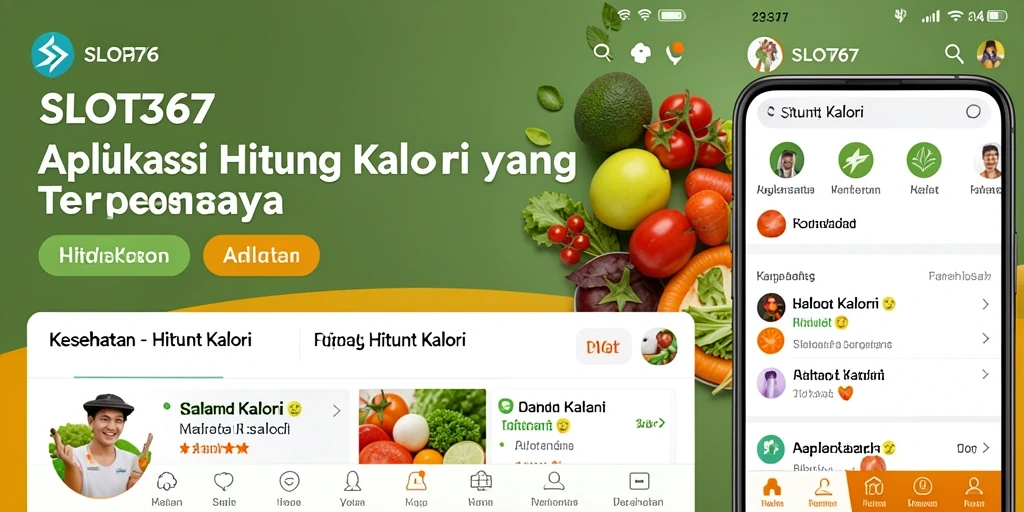 Screenshot aplikasi SLOT367 menampilkan antarmuka Hitung Kalori yang ramah pengguna.