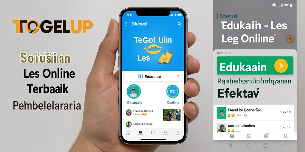 Tampilan antarmuka TOGELUP yang user-friendly dan edukatif.
