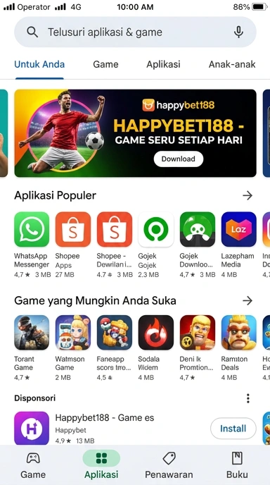 Temukan Aplikasi Populer & Kanal Uji di happybet188 | Hub Unduhan Terpercaya